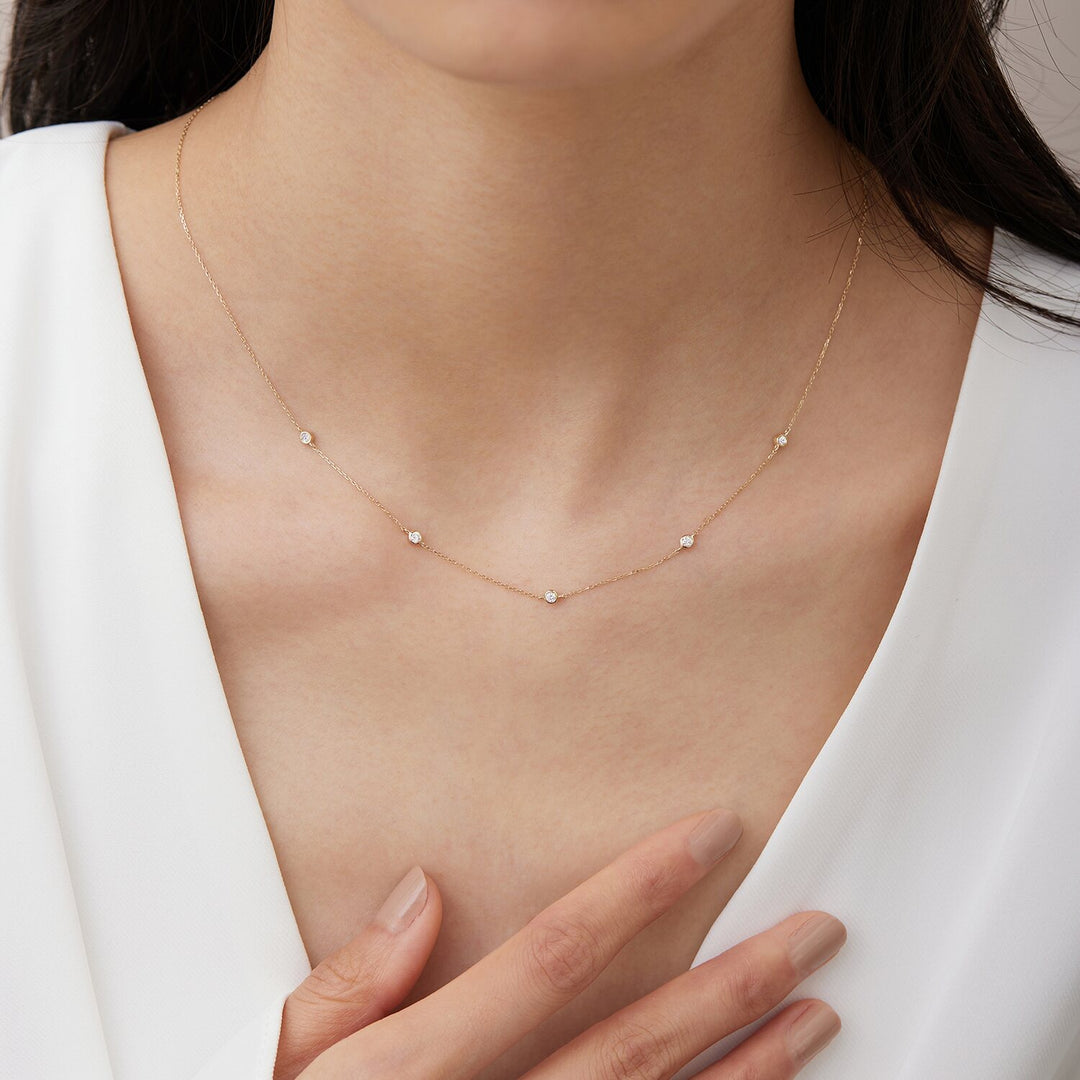 Sylvie Chain Studs Short - 14K Gold main image 0