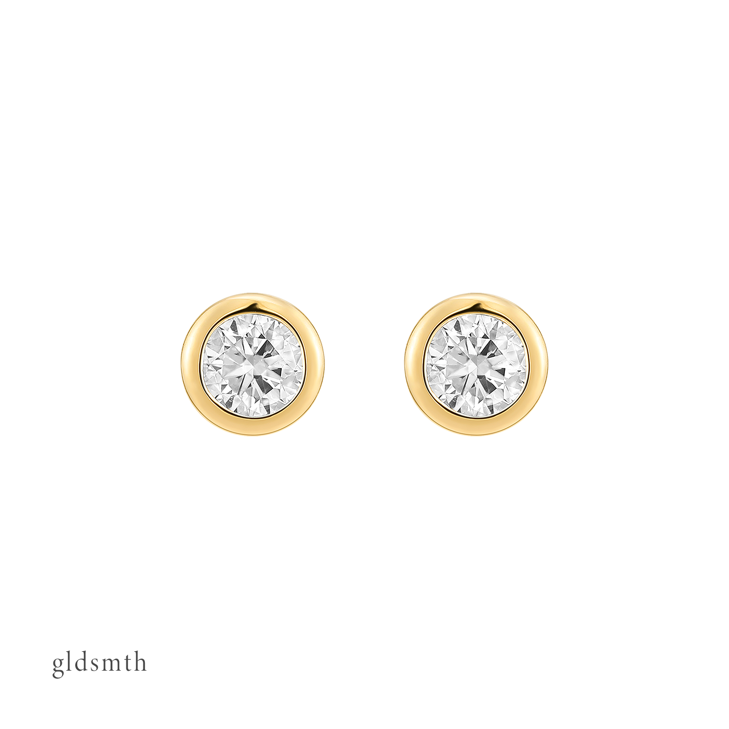 Gold and 2025 diamond studs