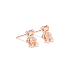 Adorable and dainty earrings in rose gold with cubic zirconia