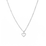 Charming and elegant necklace in 925 silver with moonstone pendant.