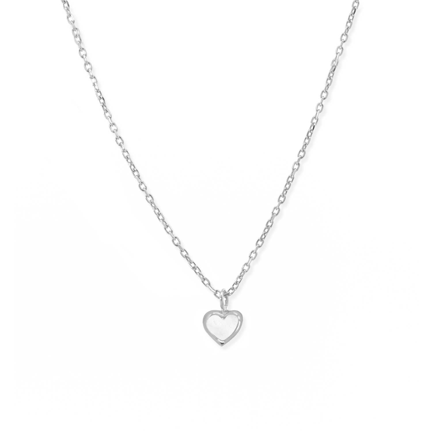 Charming and elegant necklace in 925 silver with moonstone pendant.