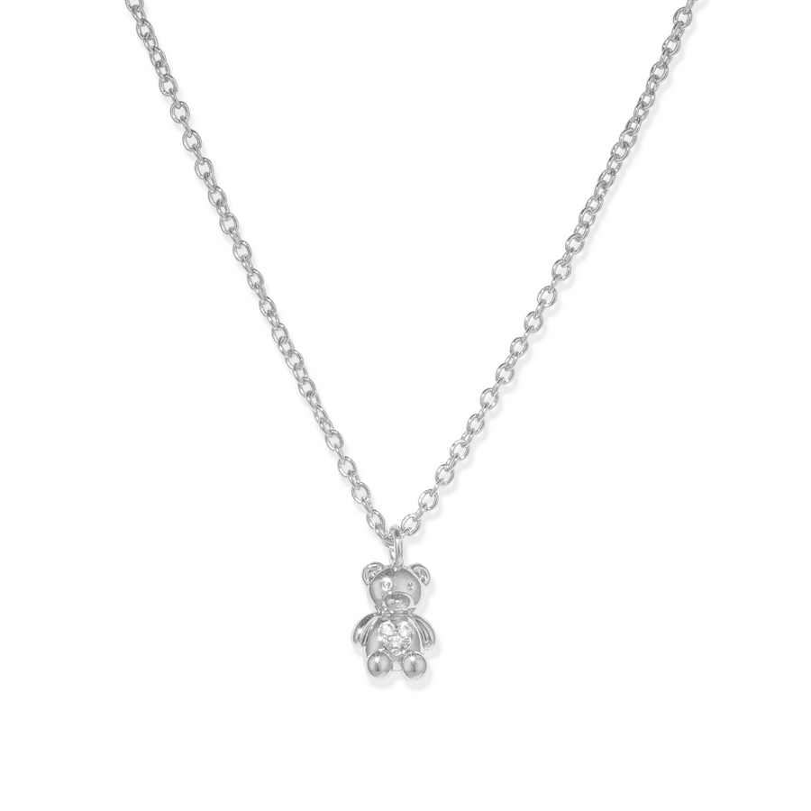 Adorable and dainty necklace in 925 silver with cubic zirconia