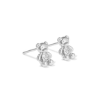 Adorable and dainty earrings in 925 silver with cubic zirconia