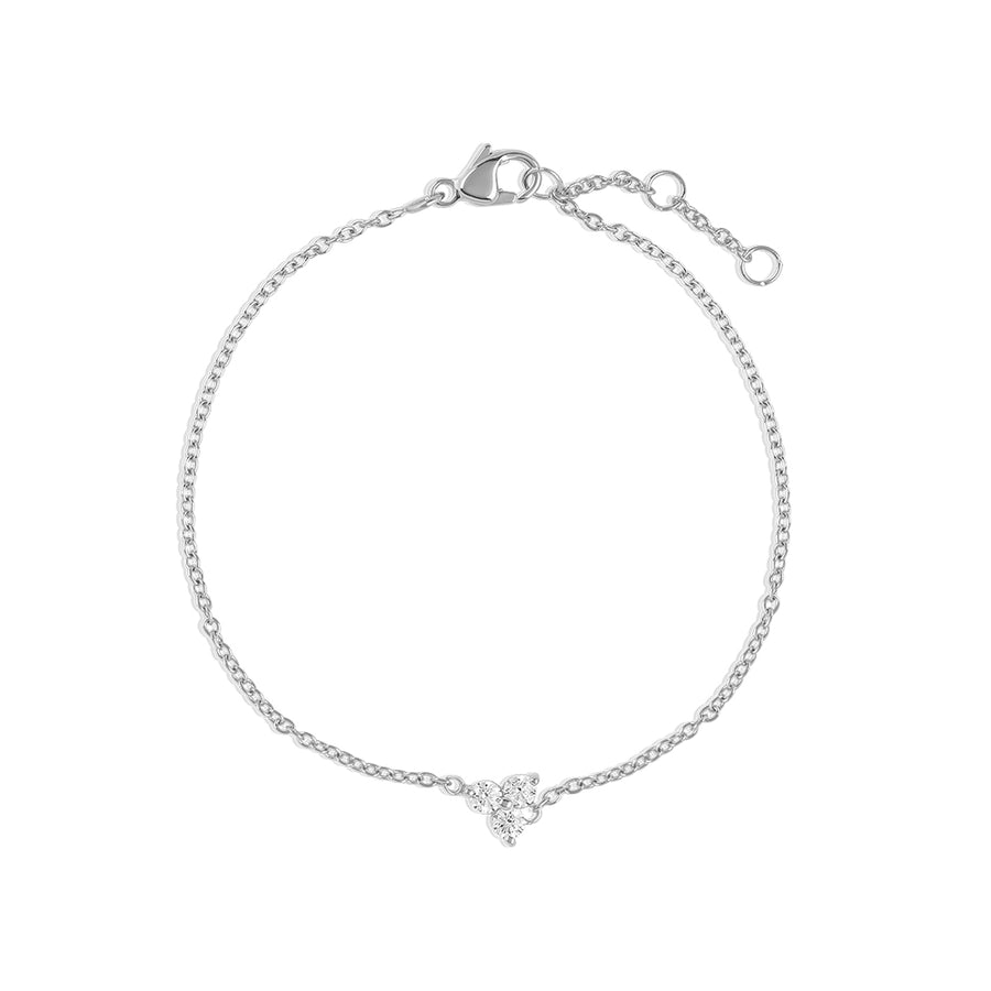925 Silver Trinity Cubic Bracelet