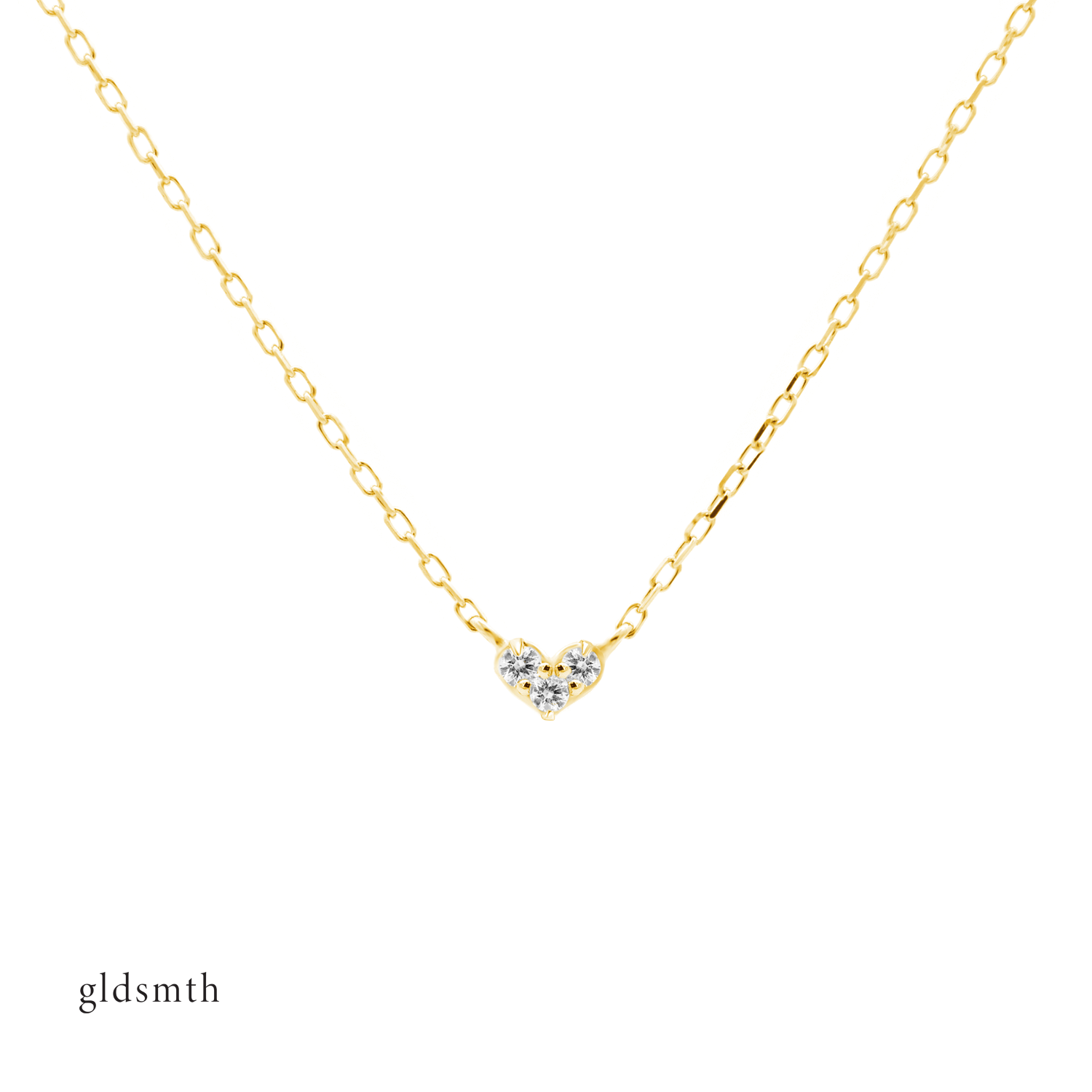 Stunning and fine handcrafted 10k solid yellow gold necklace with conflict-free diamonds.